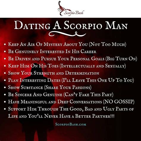 what does a scorpio man look for in a woman